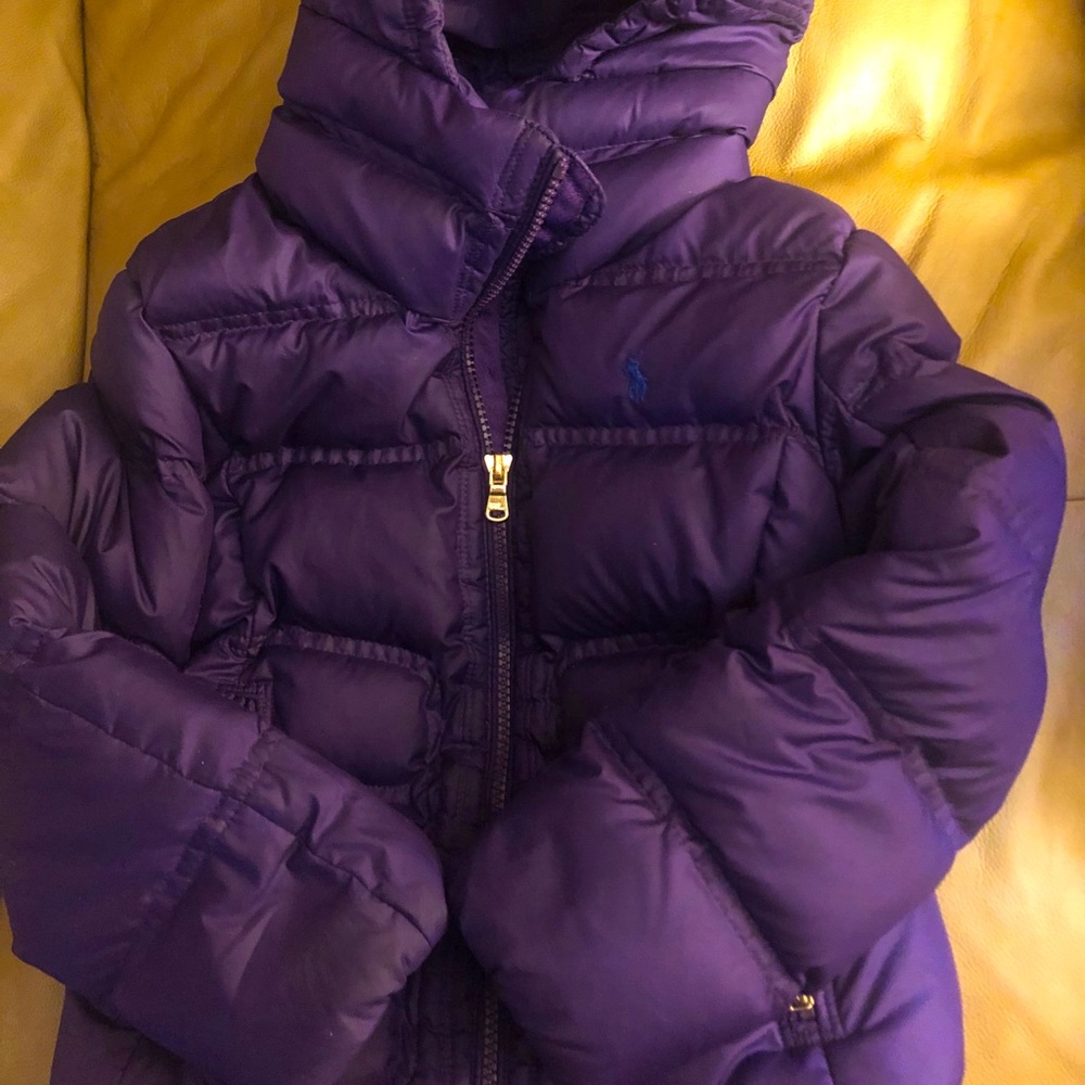 Ralph Lauren Purple Puffer Jacket